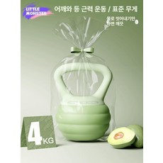소프트 홈트 케틀벨 덤벨 캐틀벨 아령 말랑말랑 선샤인, 4kg 아보카도그린 초보자용, 1개