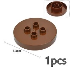 Duploes 대형 벽돌 크리 에이 티브 스윙 Ladde 시소 장난감 큰 빌딩 블록 놀이터 부품 풍선 슬라이드 계단, 35 Rotating Parts Brown