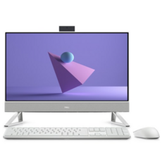 델 인스피론 7720 올인원 일체형 PC Pearl White DNDT7720-WP06KR (i7-1355U WIN11 Pro NVMe 1TB DDR4 16GB 68cm), Free DOS, 24GB, 펄 화이트