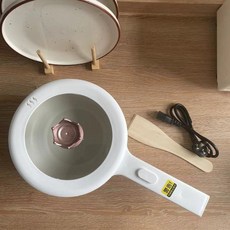 전기냄비 1인용 분리형 라면포트 소형 멀티쿠커, 2L 세라믹 화이트(일반뚜껑)