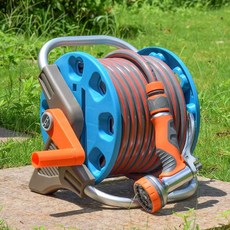 수도 호스릴 세차 물호스 스텐 워터건 베란다 정원 분사기, C. 대형 물담뱃대차