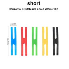 야외 캠핑 식기 보관 H 자형 실리콘 스트랩 탄성 컬러 타이 칼 붙이 크로스 포장, 1)5 PCS Short, 1개