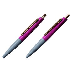 안테릭 미니 유성 볼펜 0.5mm BP10, 베이비 핑크 + 펄 그레이, 2개