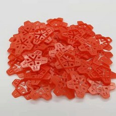 塑料瓷磚十字架 多功能五角星鋪貼留縫定位工具, 1個, 多功能五角星50個裝,1包