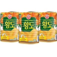 황도 복숭아 과일 통조림 400g x 3개