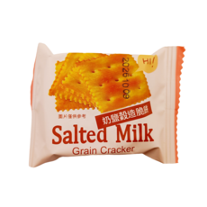 奶鹽穀物脆餅 - 酥脆口感，獨立包裝，休閒零食首選, 600g, 1個