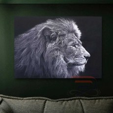 퍼니 흑백포스터 사자 S 벽면인테리어