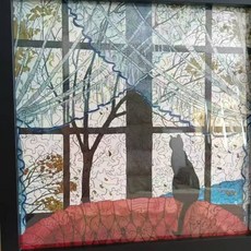 敎堂貓 木質372片 異形木製拼圖 益智拚圖, 1個, 教堂貓異形拼圖4+黑邊相框