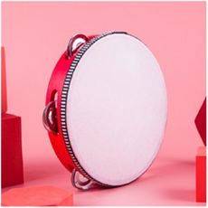 키밍 성인용 무용 탬버린 7-10in 발레 무용도구, 8인치 레드