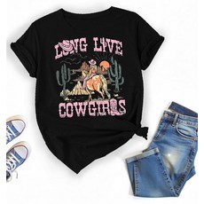 MMIUAEG 컨트리 셔츠 웨스턴 카우걸 카우보이 파티용 티셔츠 (US 알파 XX-Large 일반 일반 컬러 b), 색상 B