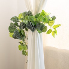 그린 인테리어 넝쿨 커튼집게 45cm 조화 실내 장식 꾸미기 소품, 피토니아, 1개