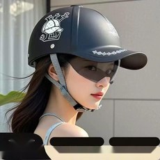클래식 오토바이 반모 헬멧 야구모자 스타일 헬멧, 1. 매트블랙