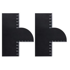 미국출고 아마존4.5+ 189924 측정 표시기가 있는 이발소용 향상 카드 2개 재사용 가능한 헤어라인 셰이퍼 쉐이핑 도구 및 컬러 스프레이 엣지 헤어 라이너 라인업 이발소