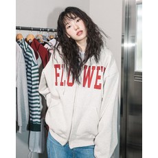 [해비즘] FLOWER ZIP UP HOOD(OATMEAL)