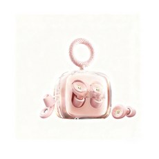 ZEFI 舒適無線耳機，輕巧親膚材質，多尺寸耳塞，運動日常適用, 櫻花粉-送4對耳帽+精美收納盒, 1個