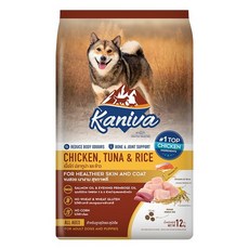 【Kaniva卡咪哇】狗飼料 8KG 11KG 12KG 全齡犬 小型犬 羊肉 雞肉 鮭魚 鮪魚 米, 1個, 卡咪哇狗飼料-雞+鮪+米12kg 限宅配, 雞肉、鮪魚、米