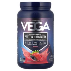 베가 Sport 퍼포먼스 프로틴 파우더 베리 801g(28.3oz), VEG00854, 1개