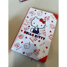 헬로키티 하드타입 다이어리 일기 노트 메고장 공책 화이트, 1개, WHITE