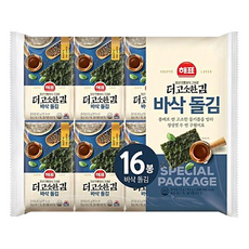 해표 더고소한김 바삭돌김, 72g, 2개