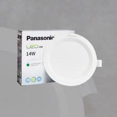 Panasonic LED 嵌燈 14W 節能省電 圓形設計 12cm 崁燈 適用於客廳臥室書房, 4000K 自然光, 1個