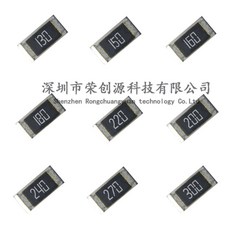 0805 smd 저항기 13R 130 15R 150 16R 160 18R 180 20R 200 22R 220 24R 240 27R 100 30R 300 0x1 2mm 270 로트