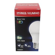 LED 8W 주광색 전구 조명 등 인테리어 방등 전등 인테리어 전구 트리 할로겐 조명 삼파장 dew+9527nN