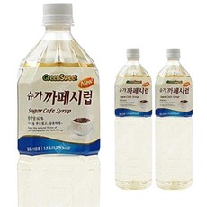 대상 슈가까페시럽 1.5L 3개+펌프 커피 카페시럽, 1개