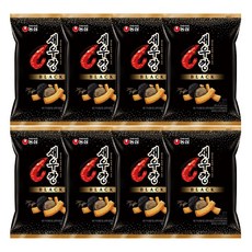 농심 새우깡 블랙 80g 맥주안주 편의점 신상과자, 8개