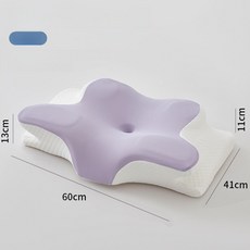 나비잠베개 경추베개 베개 메모리폼 나비잠, 1개, 퍼플 2개