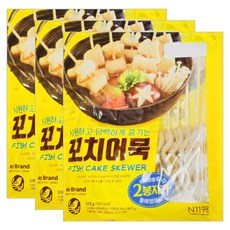 노브랜드 시원하고 담백한 꼬치어묵 아이스박스포장, 3개, 518g