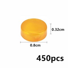 MOC 98138 35381 라운드 플랫 타일 450Pcs 빌딩 블록 1x1 부드러운 교육 크리 에이 티브 벽돌 장난감 호환, 12 Gold-450Pcs