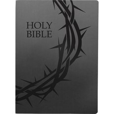 (영문도서) Kjver Holy Bible Crown of Thorns Design Large Print Black Ultrasoft: (King James Version E... Imitation Leather, Whitaker House, English, 9798887691800