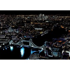 아트조이 DIY 스크래치 나이트뷰, B-02 런던 타워 브릿지, 1개