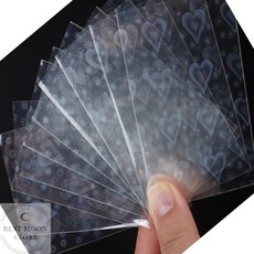 봉투 10P 투명 포토 슬리브 57x88mm 포토보관, 큰별