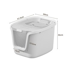 熱賣封閉式貓砂盆貓砂盆加大貓砂盆封閉貓砂盆加蓋貓砂盆加高貓砂盆有蓋貓砂盆頂入式貓砂盆振風優選, XXX, 1個