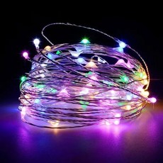 LED 문자열 조명 분위기 작은 컬러 빛 USB 배터리 전원 요정 크리스마스 야외 룸 축제 장식, Color, USB 20m, 1개