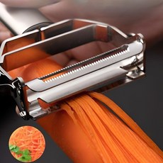 바인느 4in1 스테인리스 만능 채칼 슬라이서, 1개, 스테인리스실버