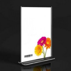 아크릴 메뉴판 스탠드 A6 테이블 안내판 POP 꽂이, 1개