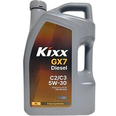 킥스 GX7 Diesel C2/C3 5W30 (구 D1 C2/C3) 6리터 디젤 엔진오일, 1개, 6L