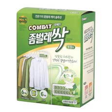 컴배트 좀벌레싹 옷장용 허브향 방충제 6p, 18g, 1개