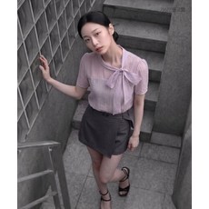 (국내배송정품) ROEM 시스루 리본 타이 블라우스 RMBLG26RT5 5010865425 117075