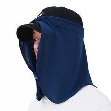 카투스 NEW 얼굴 햇빛가리개 얼굴가리개 자외선차단, 1개, 네이비