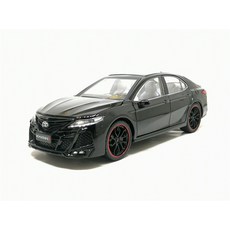 Zhijing 1/24 Toyota 8 세대 Camry 금속 주조 장난감 자동차 합금 사운드 라이트 모델 차량(Black), 1개