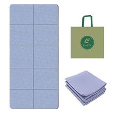 ErrifY 접이식 요가매트 휴대용 소음방지, 1개, 블루