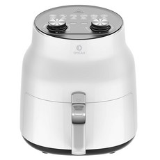 OYEAH 저소음 에어프라이어 4.5L 가정용 AF- 4501 즉시발열 간편세척, 흰색, 흰색