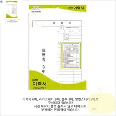 BP A4이력서 이력서서식
