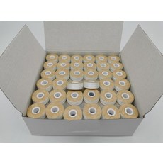 DOUBLELIN 프리와인드 보빈 판지 사이즈 L(스타일 L SA155 사이즈 9.4) 박스 당 144개 필라멘트 폴리에스터 Babylock Barudan Be, 75D/2 White