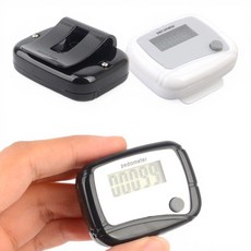 런닝 걷기운동 만보기 다이어트 건강선물 휴대용, 3개, 화이트