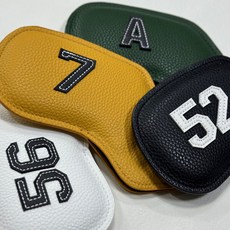 고저스 골프 딥런 자석 아이언 웨지 넘버 헤드커버 블랙 화이트 단품 (Araium), 포레스트그린, 52도