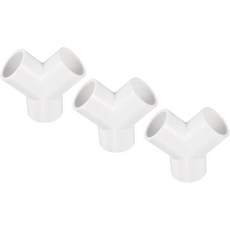 PATIKIL 25mm PVC 파이프 피팅 1팩 3방향 Y자형 워터 튜빙 조인트 커넥터 어댑터 연합 정원 관개 홈 아쿠아리움용, 20mm, 3